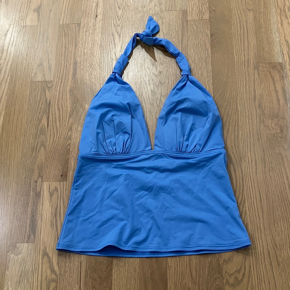 Tommy Bahama Women's Solid Blue Tankini Set Swimsuit - Top And Bottom - Picture 2 of 10